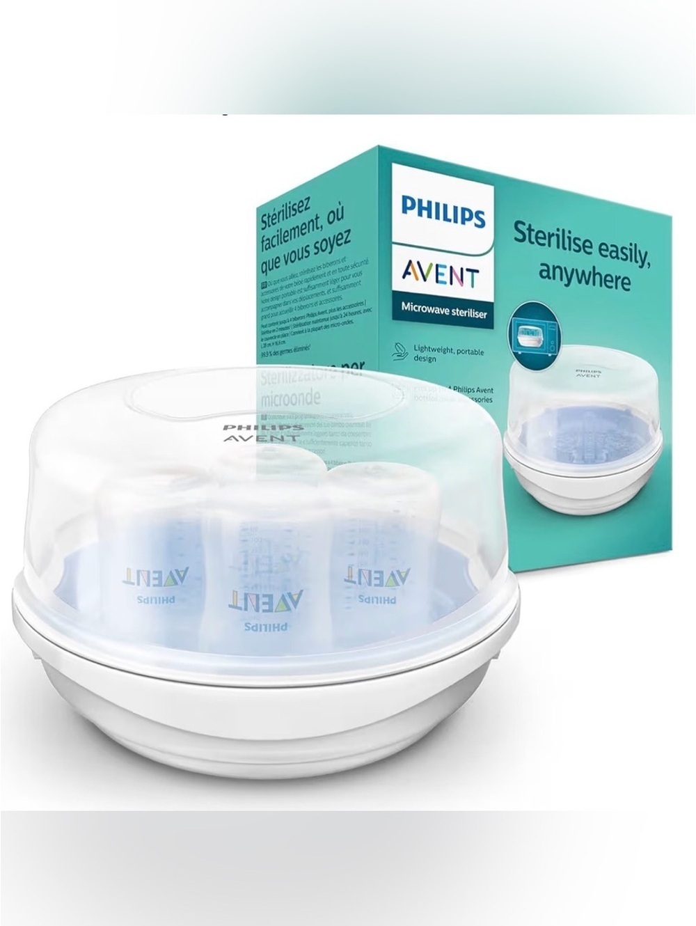 Philips Avent Microwave Steam Sterilizer Baby Bottle Sterilizer New